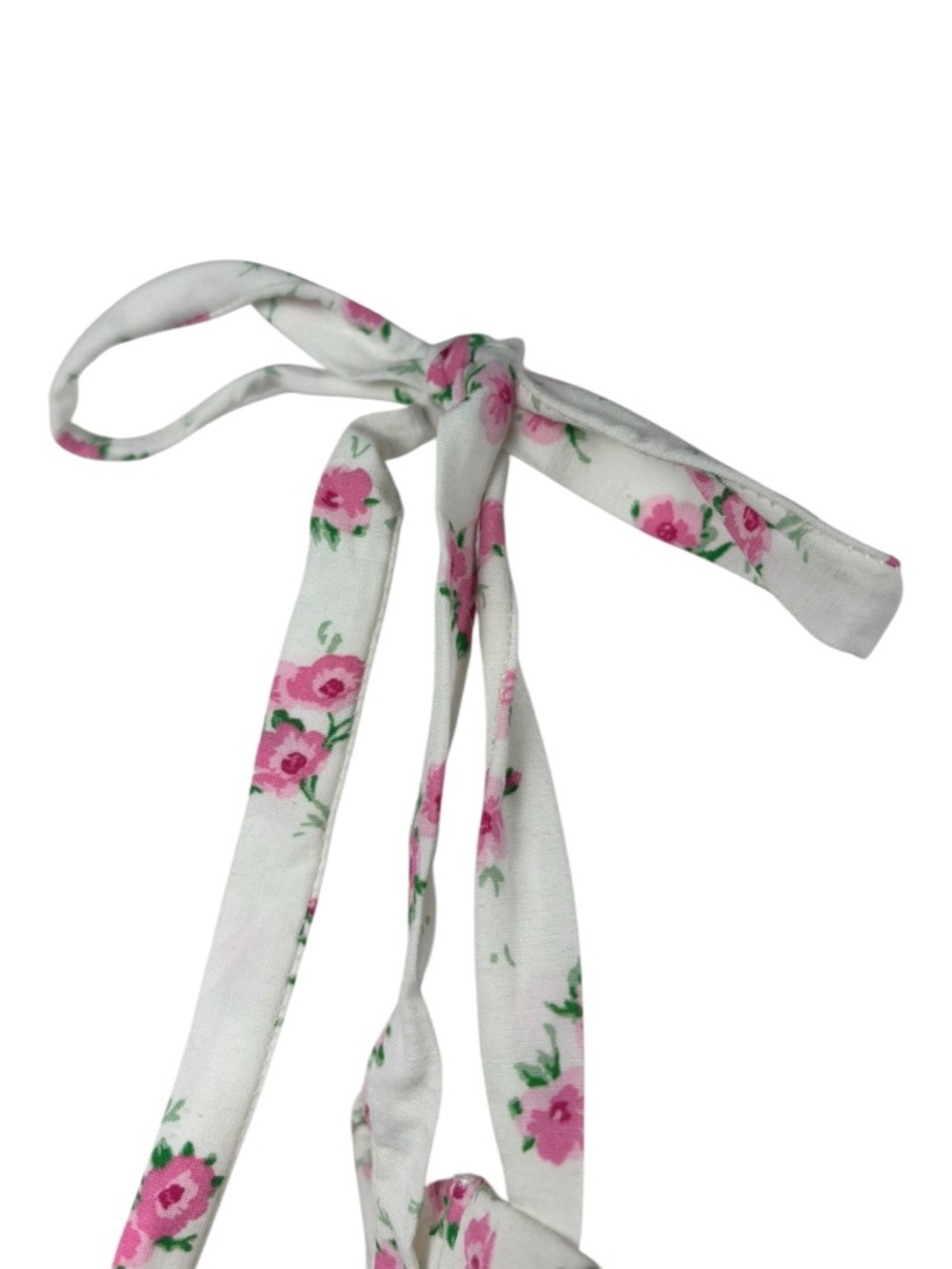 Zara Bustier Crop Top Smocked Floral White Pink Size S Coquette Cottagecore - Picture 6 of 10